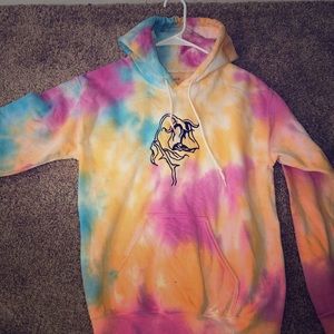 Rose tie-dye sweatshirt